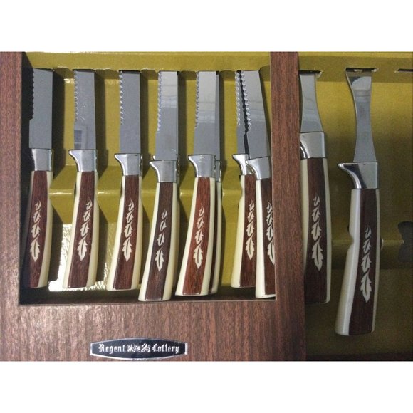 Royal Sheffield Vintage Stainless Knife Set 11 Piece - Picture 4 of 4